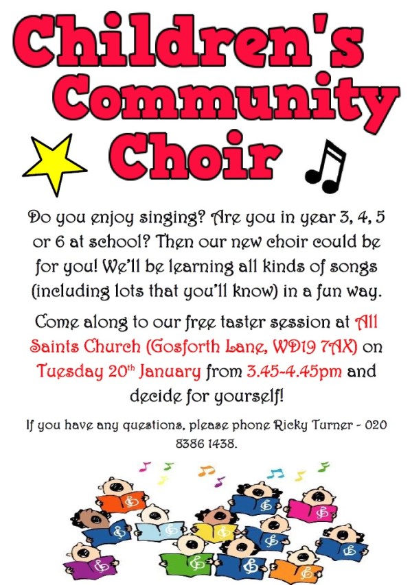 children's choir poster