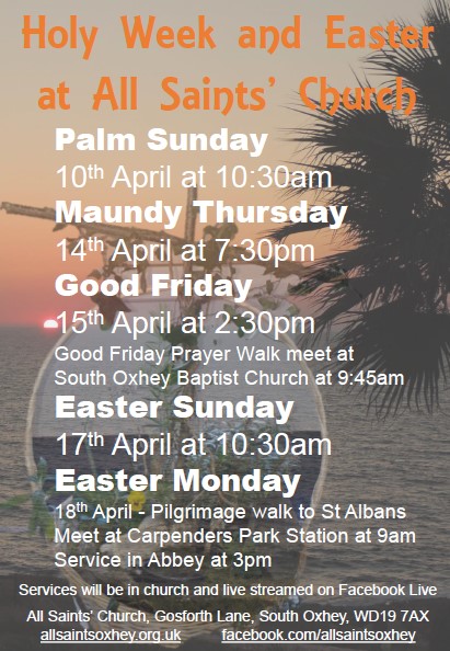 Easter services poster
